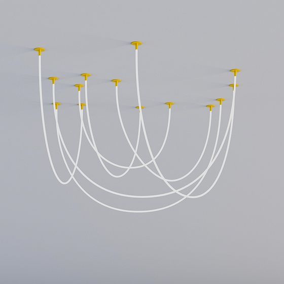 Streamlined Chandelier 3D model