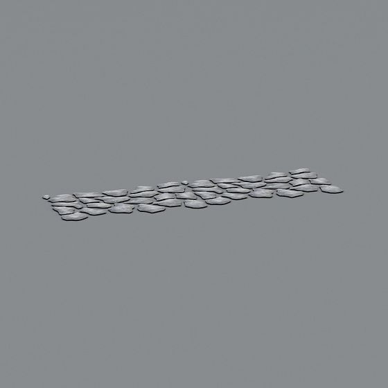 Low-Polygon Stone Path 3D model