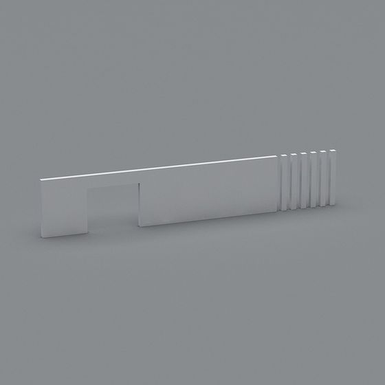 Modern Minimalist Railing 3D model