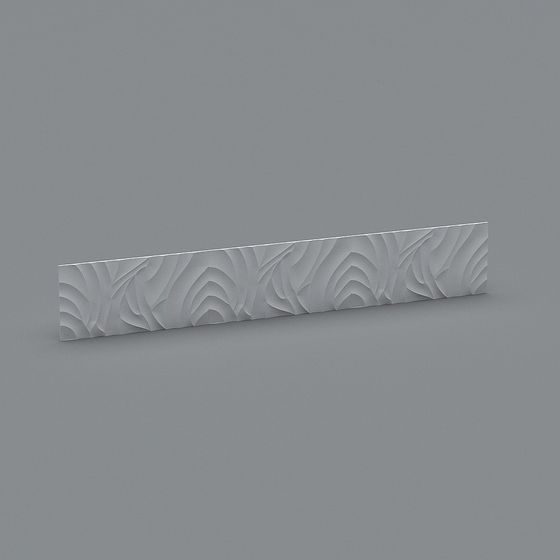 Wave Pattern Decorative Panel 3D Model