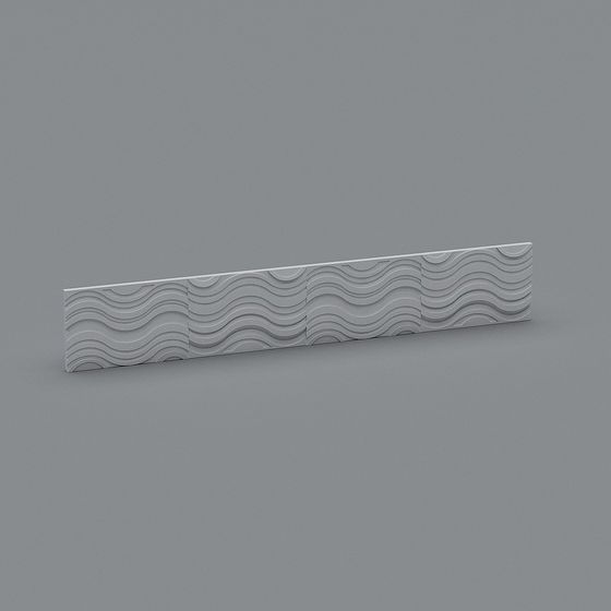 Wavy Panel 3D model