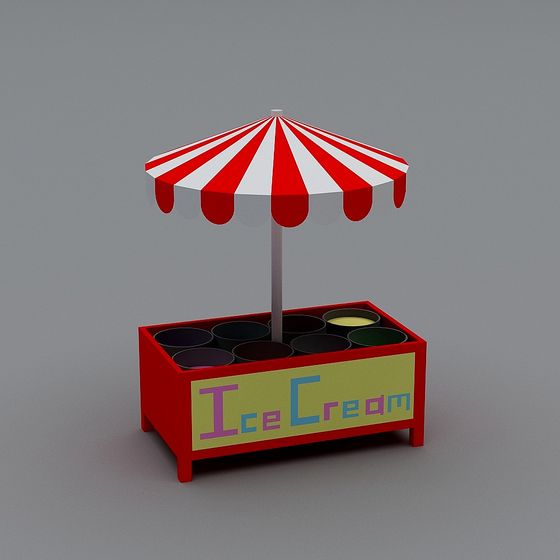 Ice Cream Stand 3D model