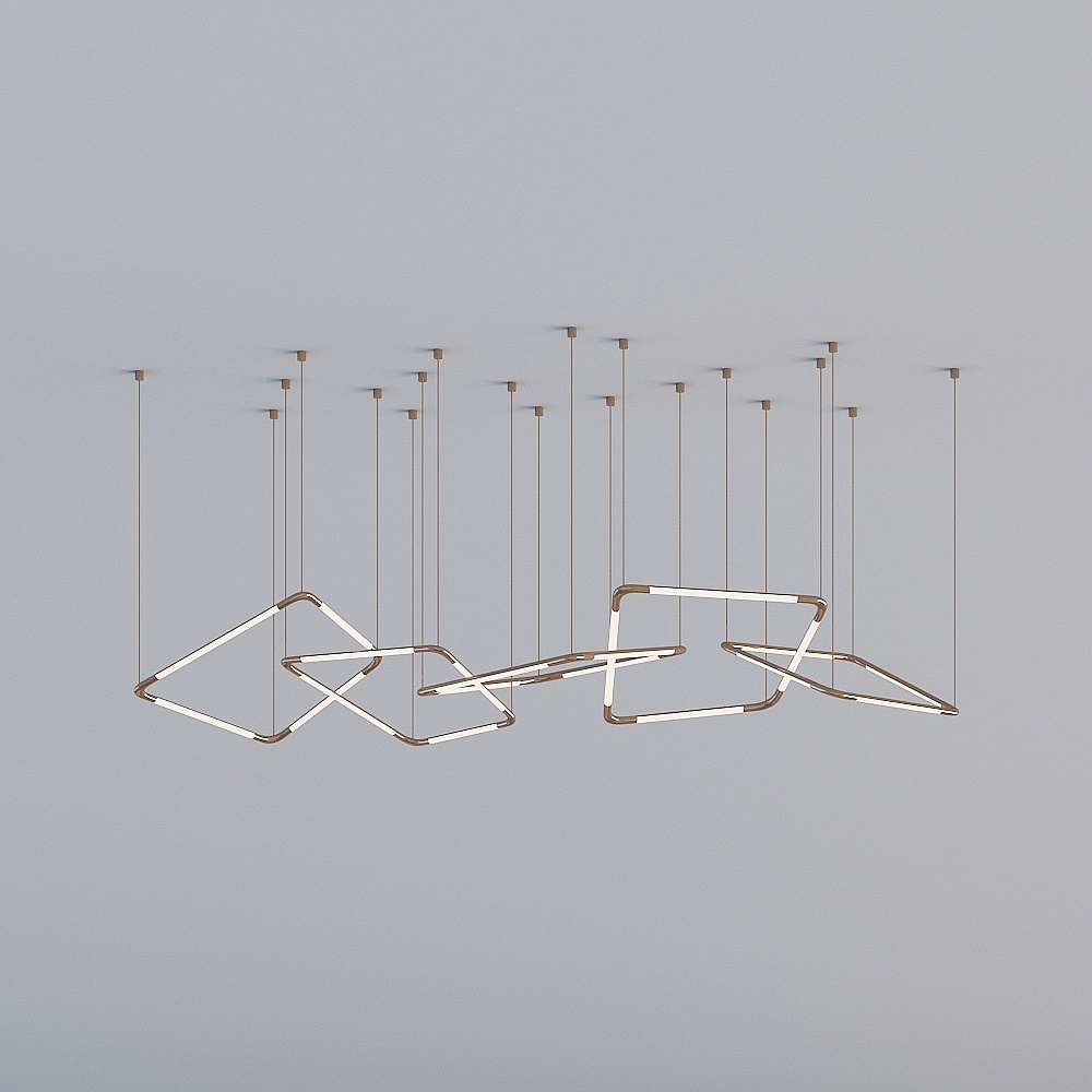 Modern Suspension Lamp 3D model