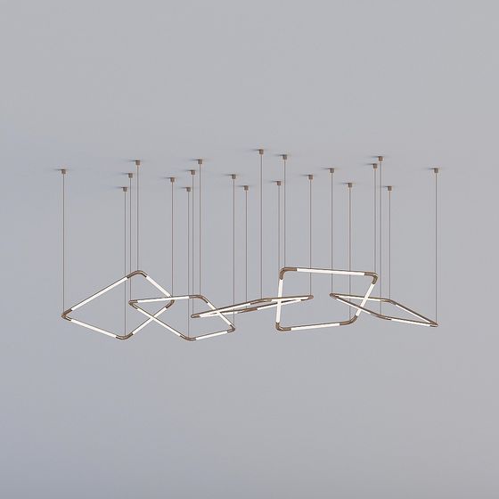Modern Suspension Lamp 3D model