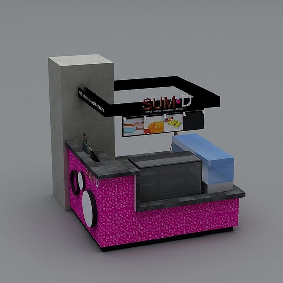Urban Sweet Shop 3D model for Creative Projects