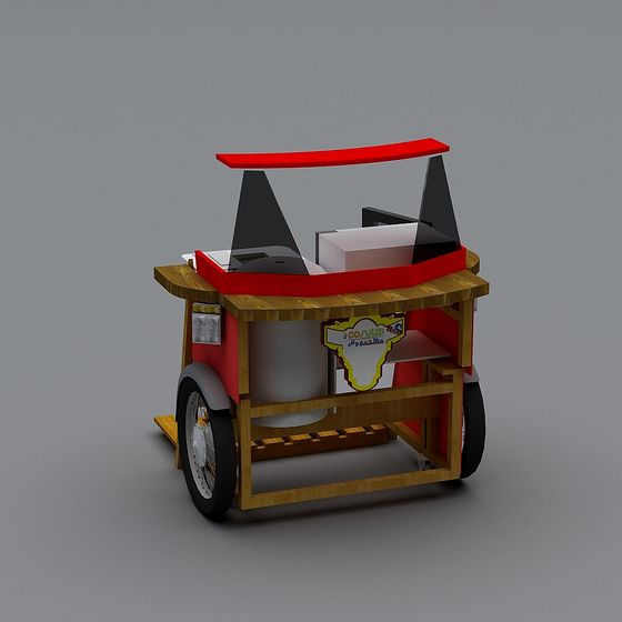 Food Cart 2050 3D model for Creative Projects