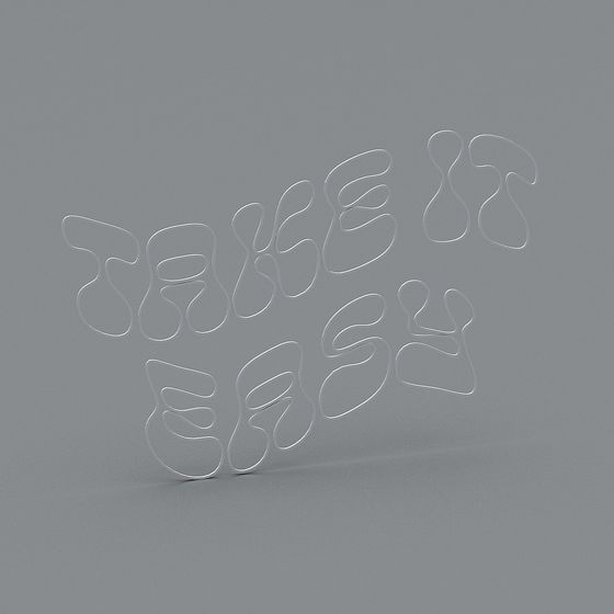 Take It Easy Low Poly 3D Model