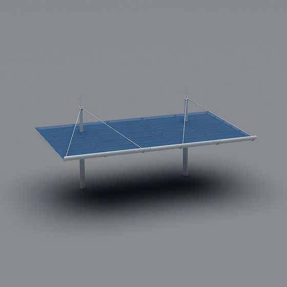 Stylish Solar Panel 3D Model for Sustainable Designs