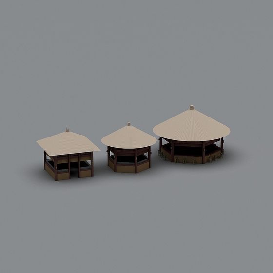 Eastern Elegance Pavilion 3D model