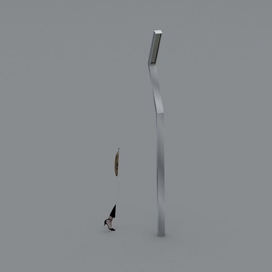Futuristic Streetlight 3D Model - Future Light