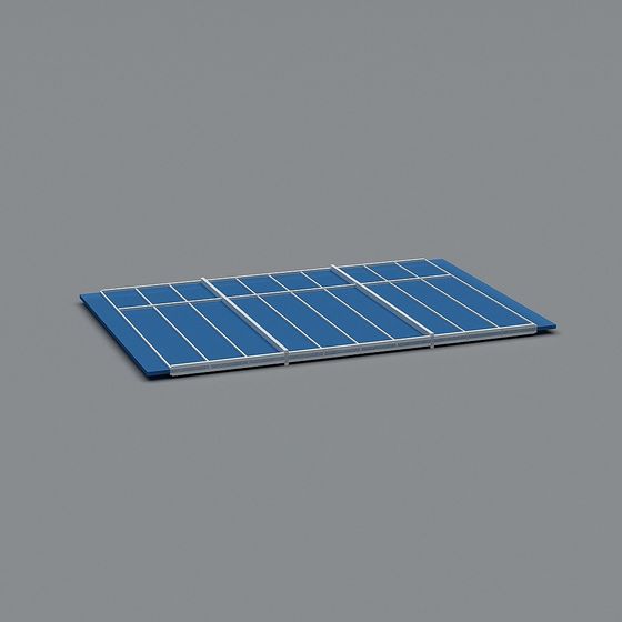 Stylish Solar Panel 3D Model for Sustainable Designs