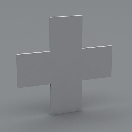 Minimalist Cross 3D model