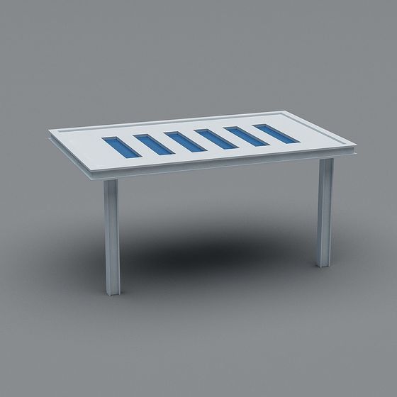 Minimalist Conference Table 3D model