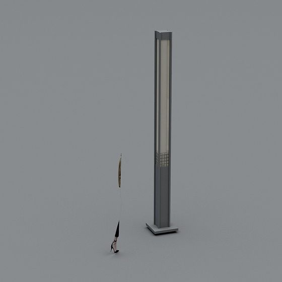 City Light Futuristic Skyscraper 3D model