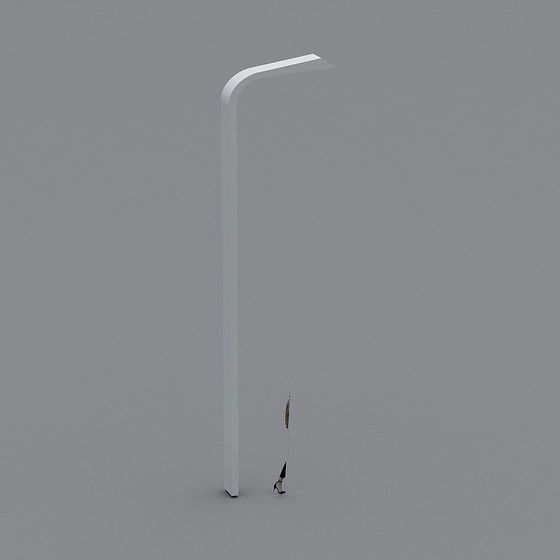 Futuristic Minimalist Street Light 3D model