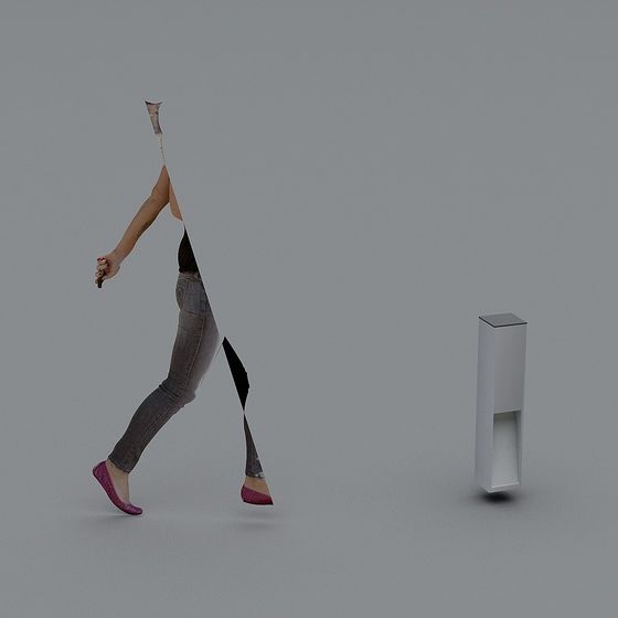 Surreal Floating Walker 3D Model