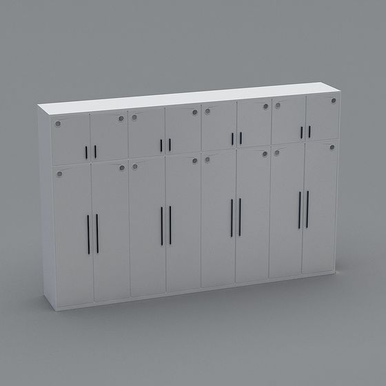 Elegant Storage Cabinet 3D model for Modern Spaces