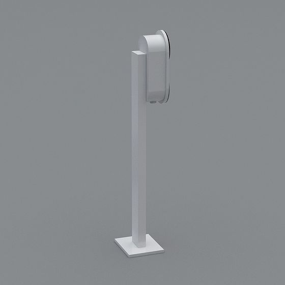 Futuristic City Lamp Post 3D model