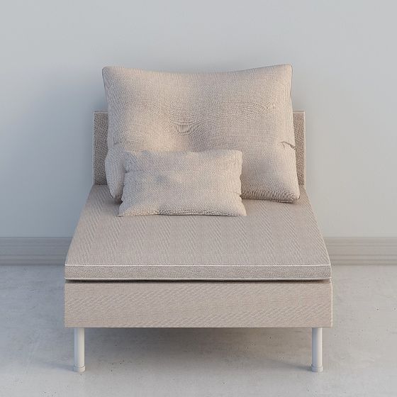 Cozy Lounge Chair 3D model for Comfortable Spaces