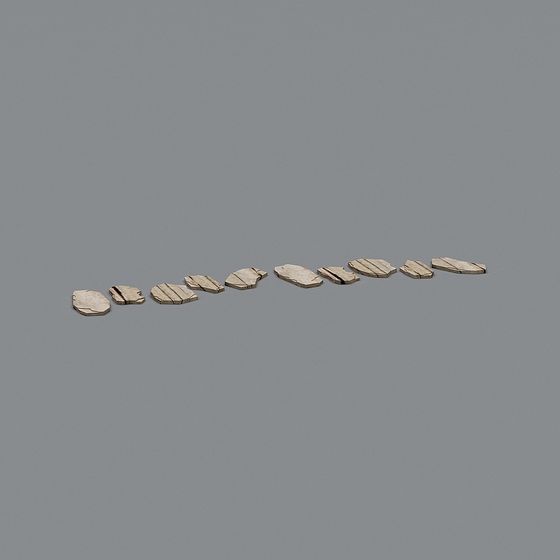 Abstract Low-Poly 3D Fragment Model Collection