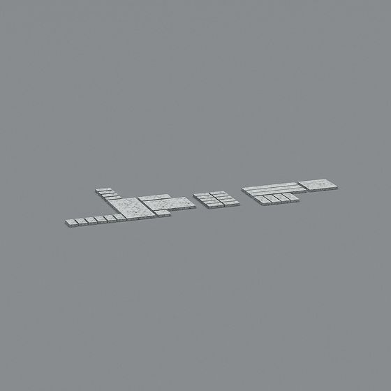 Urban Puzzle Low Poly 3D Model