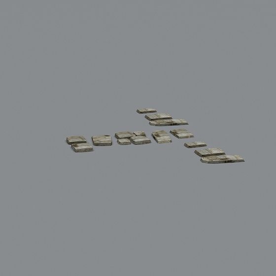 Low Poly Stone Brick 3D model