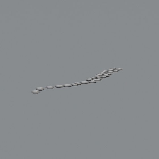 Minimalist Stone Path 3D model