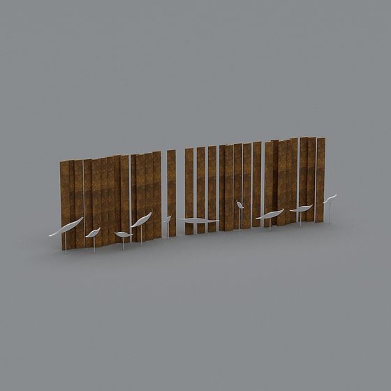 Urban Oasis 3D Model Wall Partition