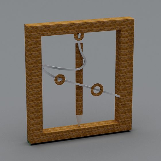 Pencil Frame 3D model for Creative Projects