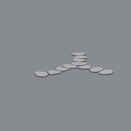 Hexagonal Path 3D model for Creative Projects