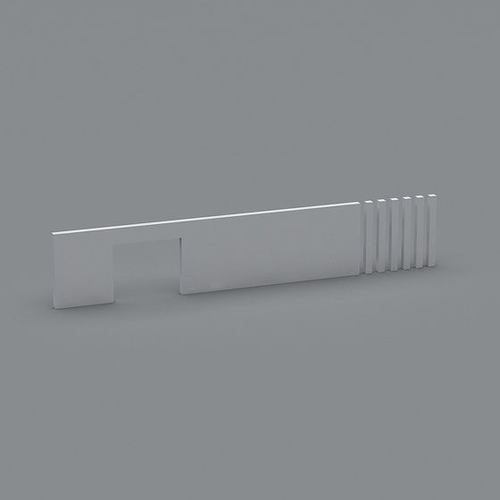 Modern Minimalist Railing 3D model