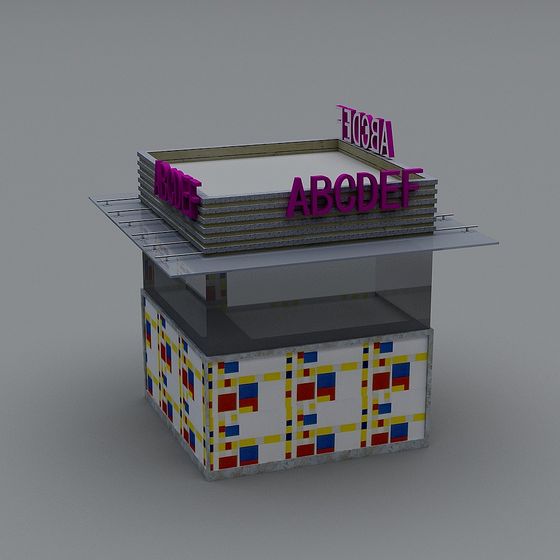 Vibrant Arcade Stand 3D Model