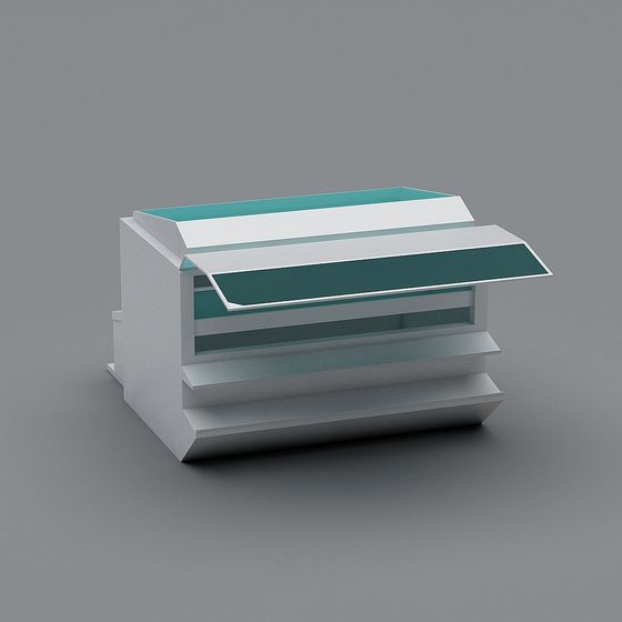 Modern Low-Polygon Geometric 3D Model for Creative Projects