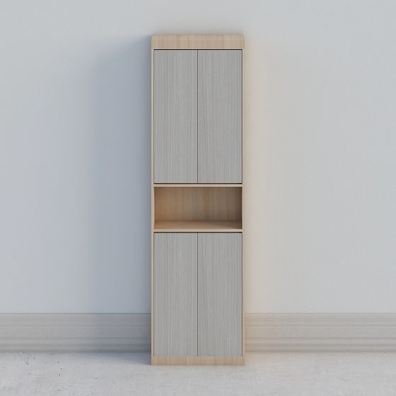 Urban Minimalist Bookshelf 3D model