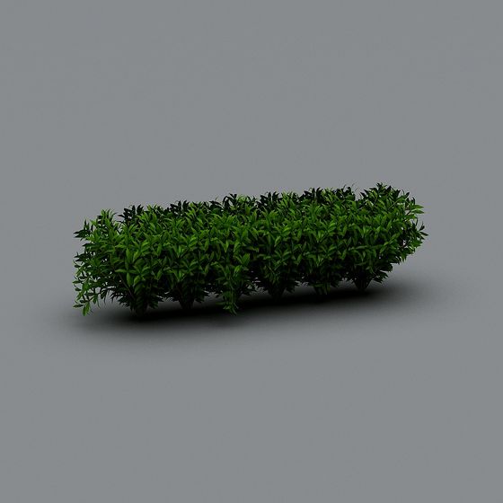 Vibrant Greenery Low-Poly 3D Model