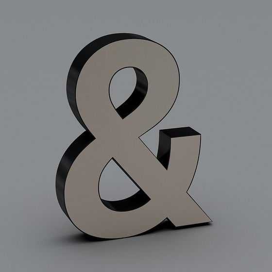 Elegant & Symbol 3D Model for Contemporary Designs