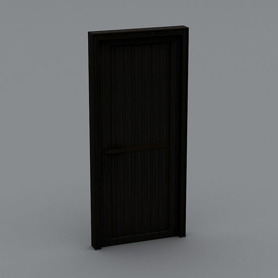 Stylish Low-Polygon Door 3D Model