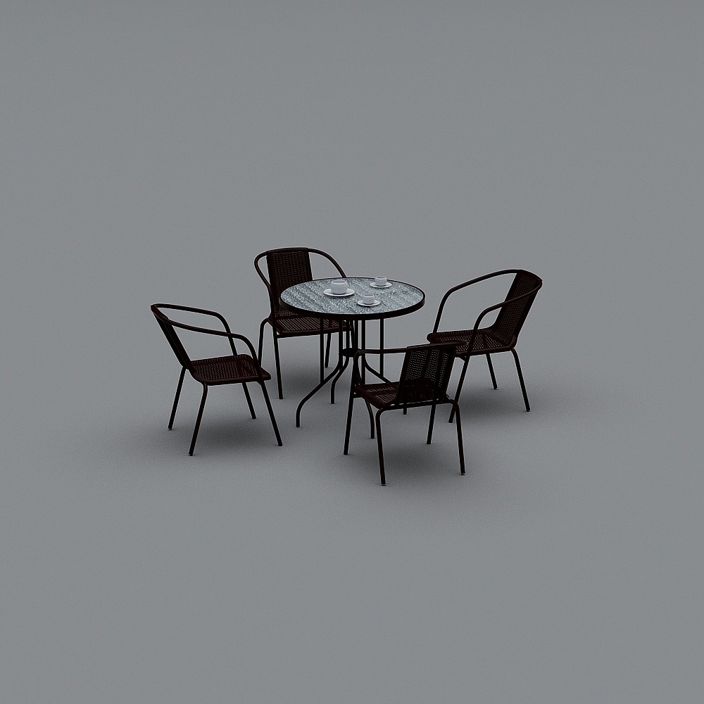 Outdoor tables and chairs