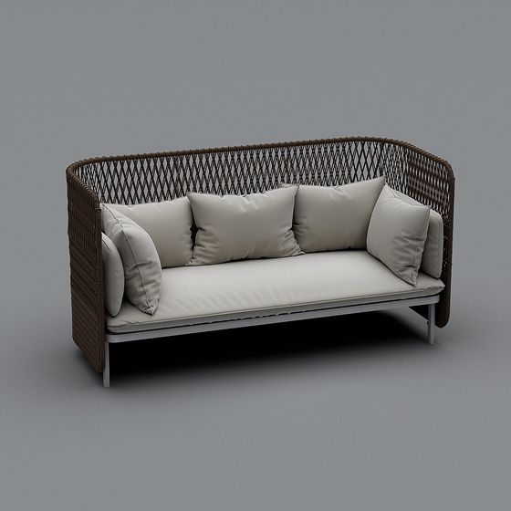 Stylish Modern Sofa 3D model