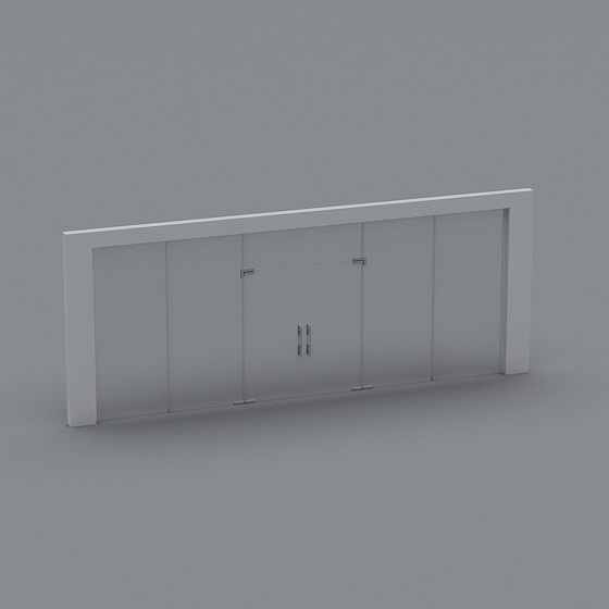 Urban Gate Low-Poly 3D model