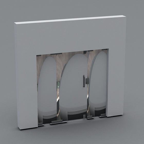 Futuristic Gate 3D model