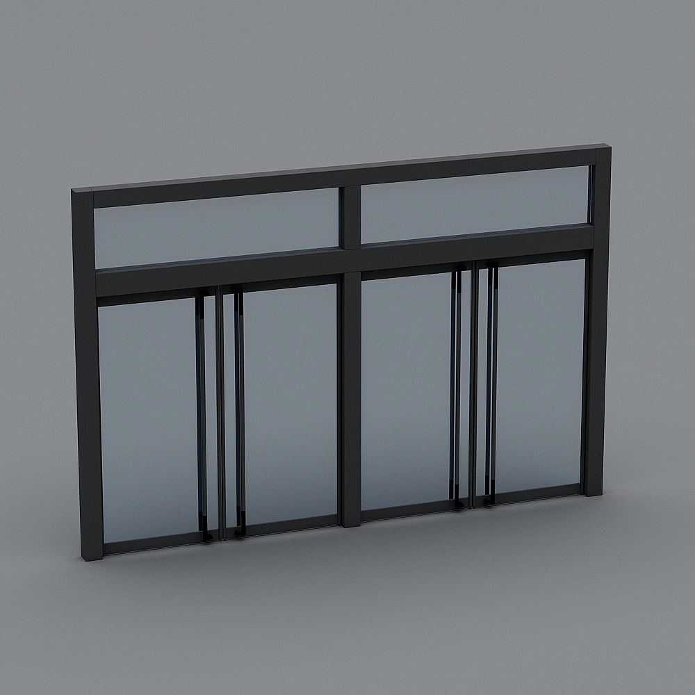Glass double doors