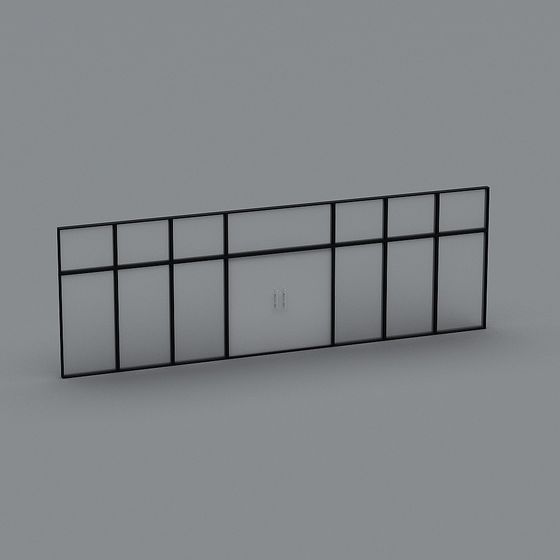 Industrial Style Partition Wall 3D model