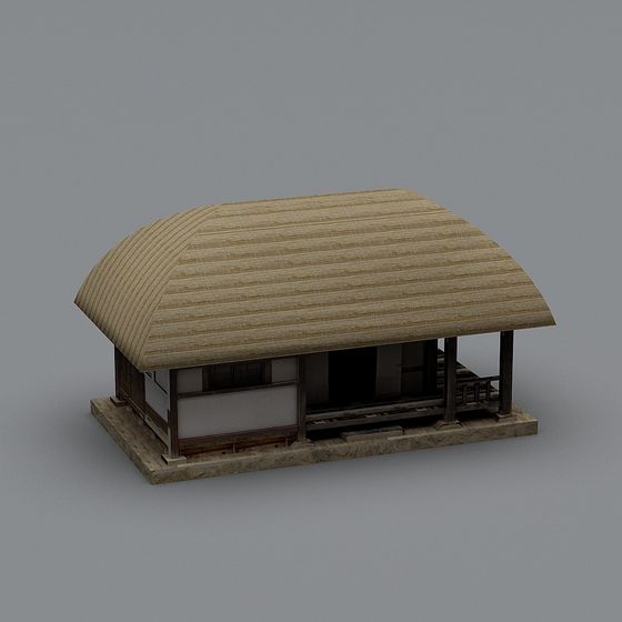 Bamboo House Retreat 3D model