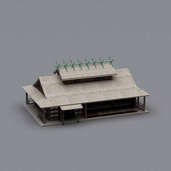 Traditional Japanese Architecture 3D model