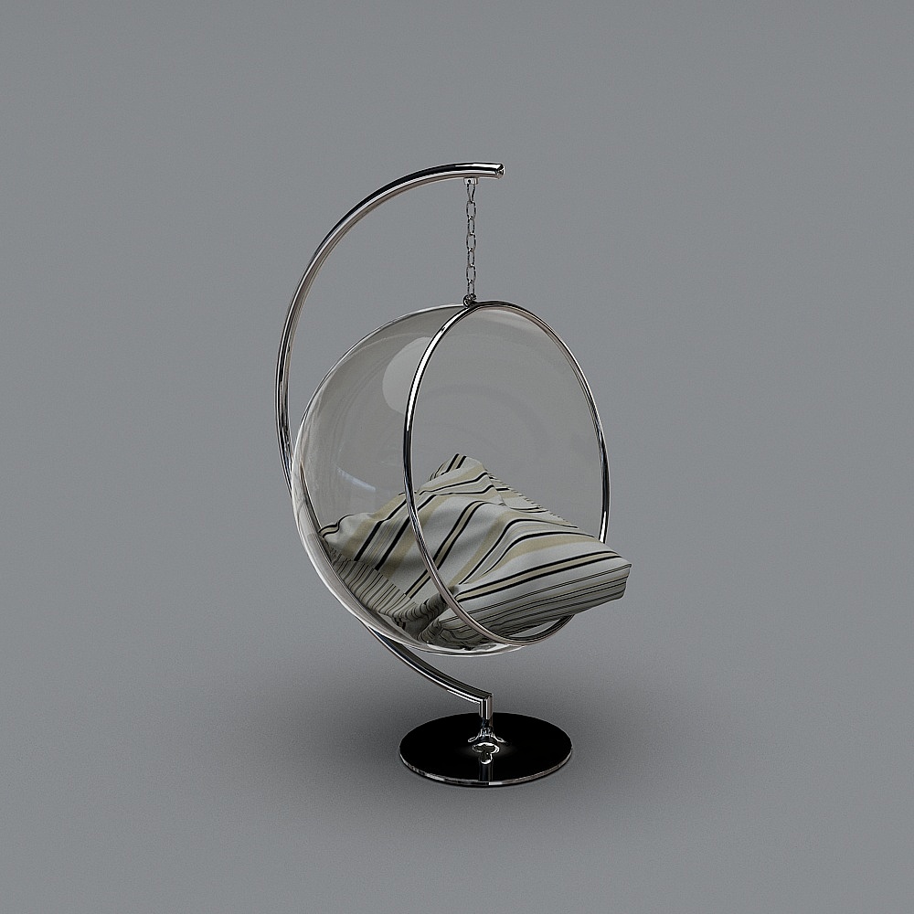 Suspended Bubble Chair 3D model for Modern Design