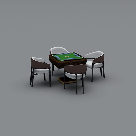 Modern Mahjong Table 3D Model