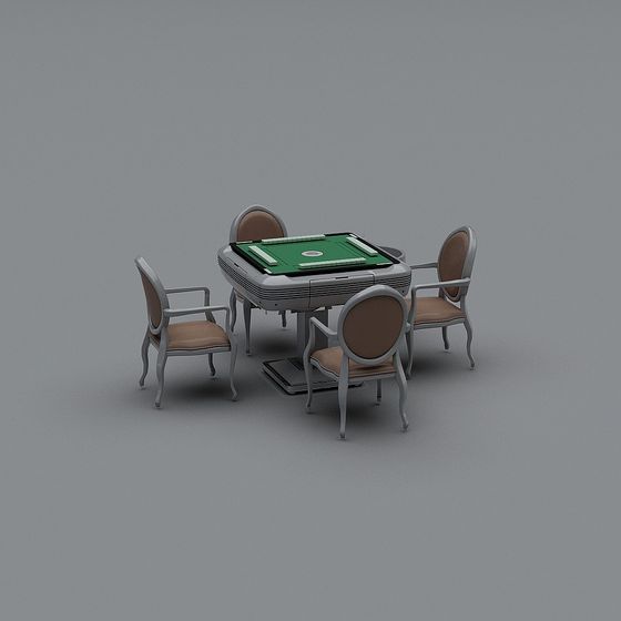Stylish Mahjong Table 3D model for Creative Projects