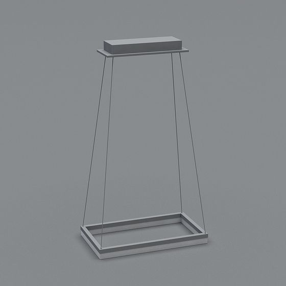 Minimalist Floating Display Stand 3D model