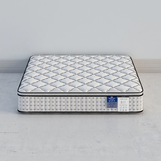 Stylish Bed Mattress 3D model for Modern Interiors